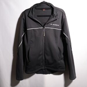 INBIKE Men's‎ Black Cycling Jacket Size L Polyester Full Zip Athletic Top